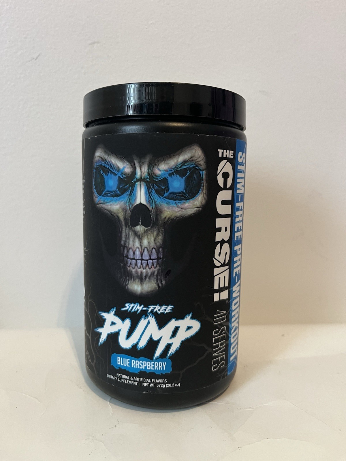JNX SPORTS The Curse! Stim-Free Pre Workout Powder, Blue Raspberry. (20.2 Oz)