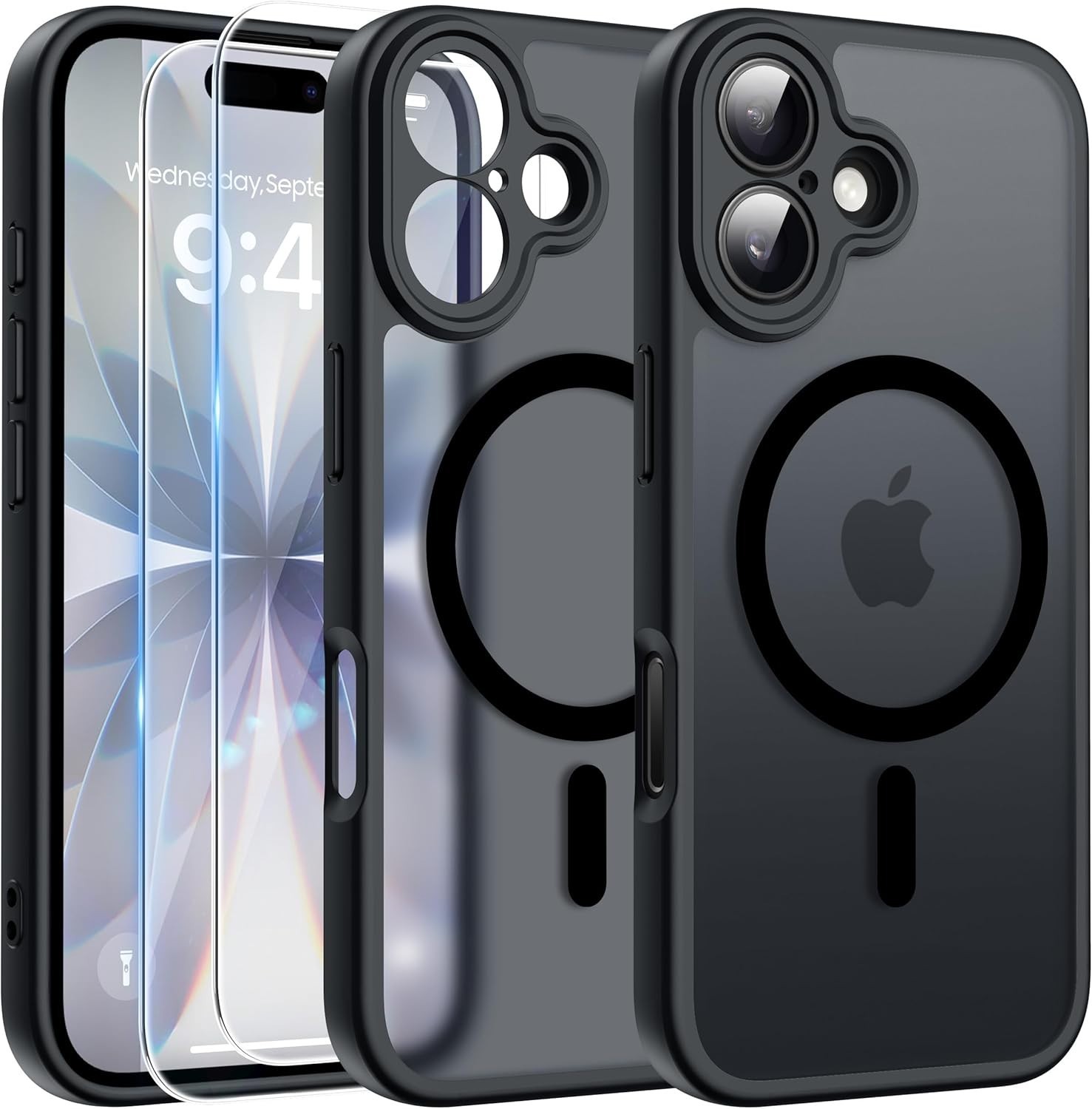 Case + 2X Tempered Glass For Apple iPhone 17 Armor Full Screen MagSafe Case