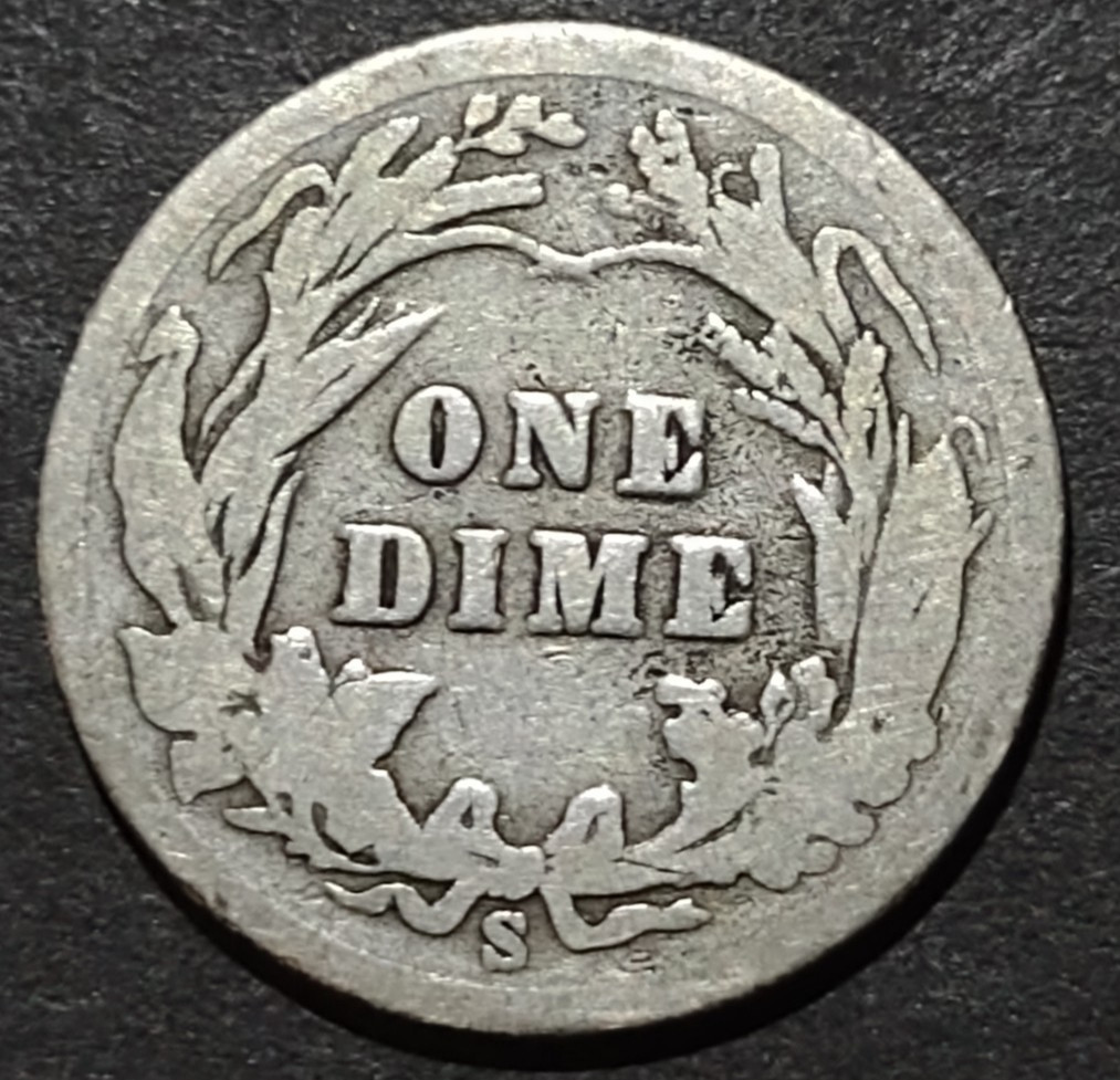 1903-S Silver Barber Dime Coin