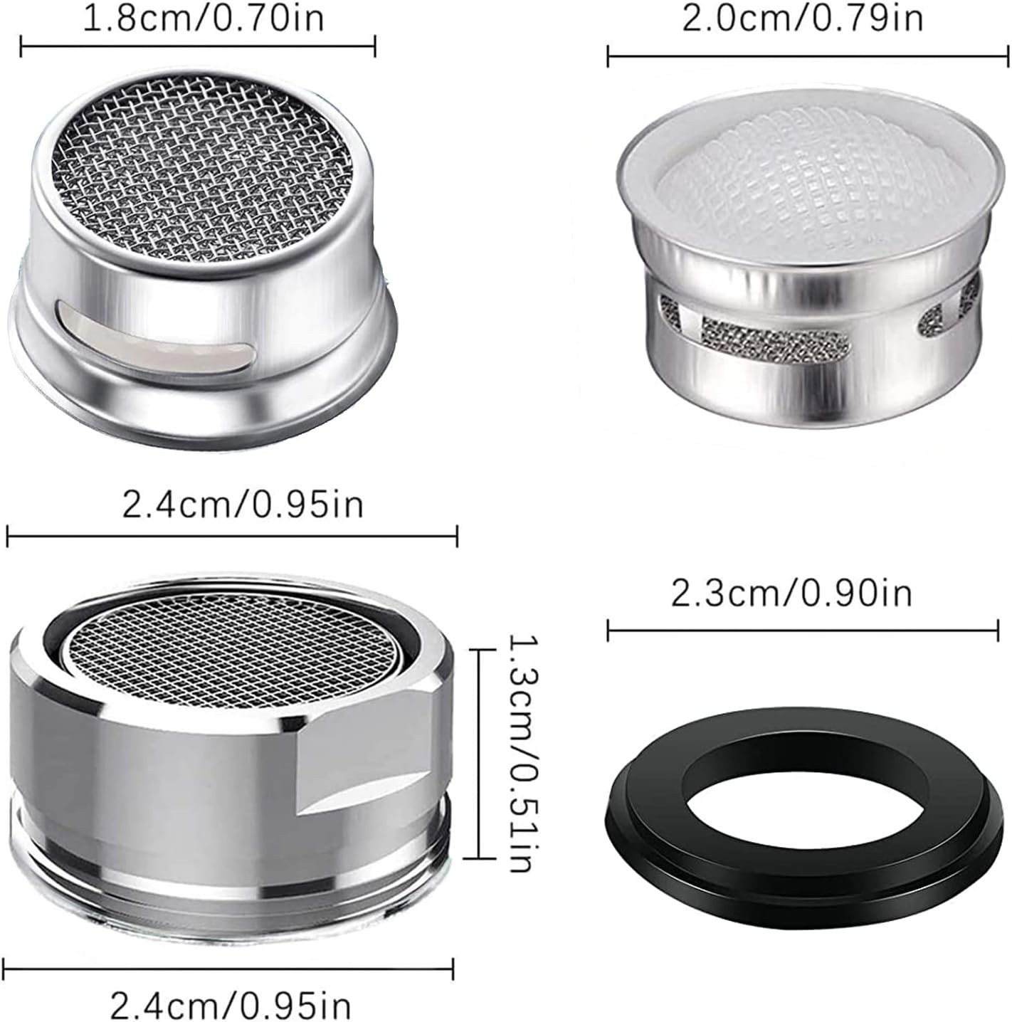 Kitchen Sink Aerator Replacement ( 4 Pcs With Brass15/16 )