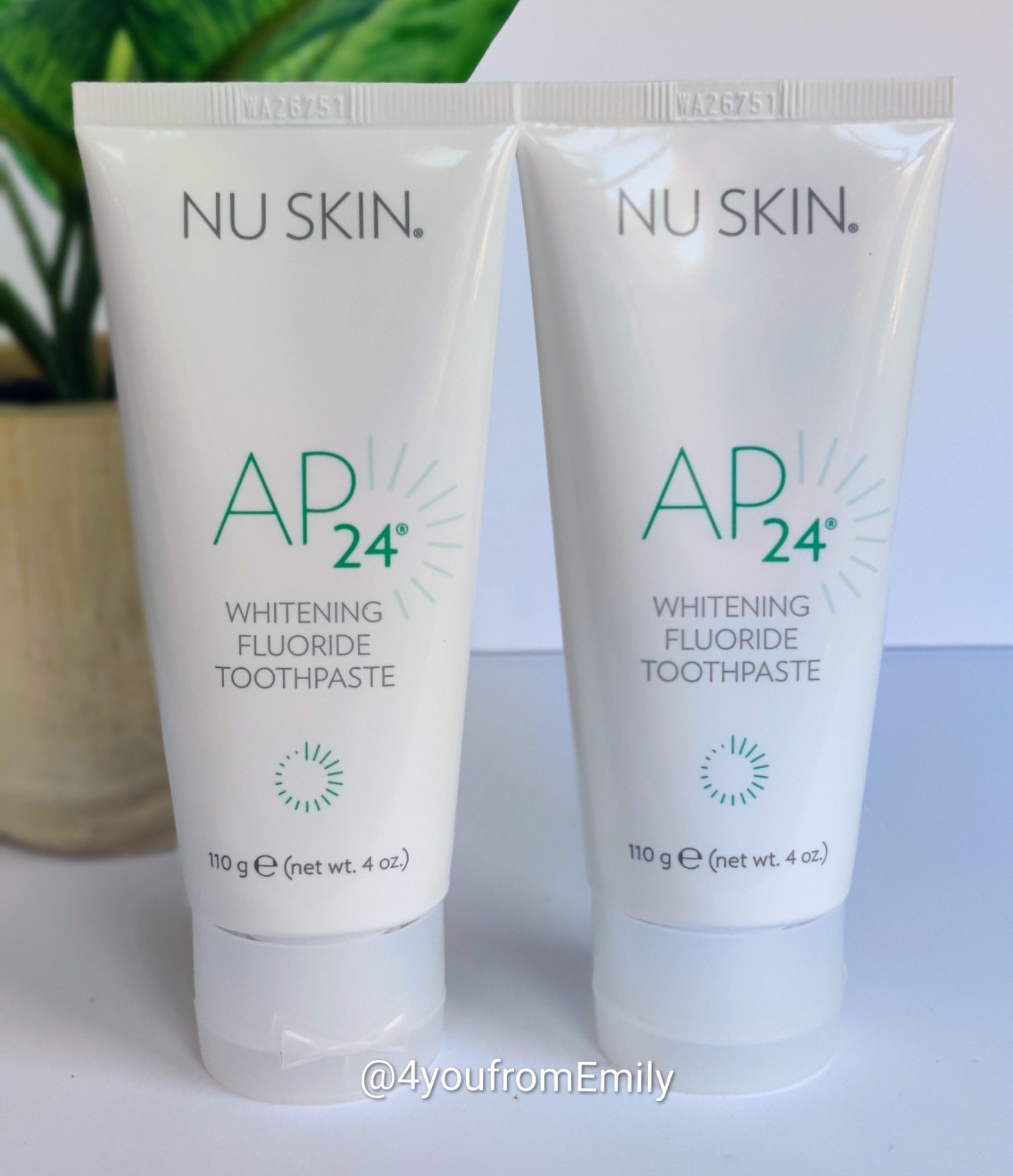 2  PACK Nuskin Nu Skin AP 24® Whitening Fluoride Toothpaste New Sealed Exp 9/27