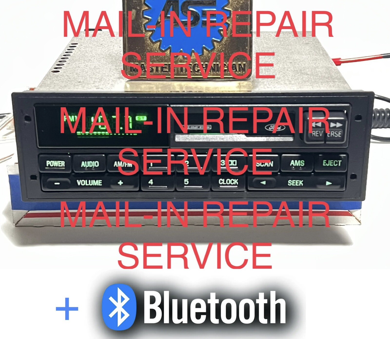 Mail-in Repair Service + BLUETOOTH 94-96 F150 Bronco 94-97 F250 F350 Radio