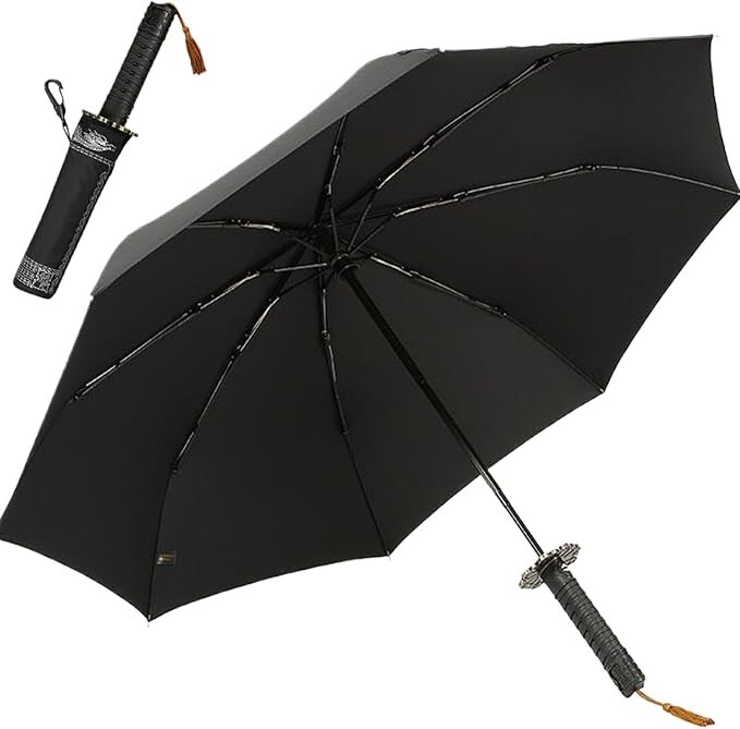 Katana Umbrella, Full-Automatic Wind Resistance & Rust-Proof Stylish Umbrella