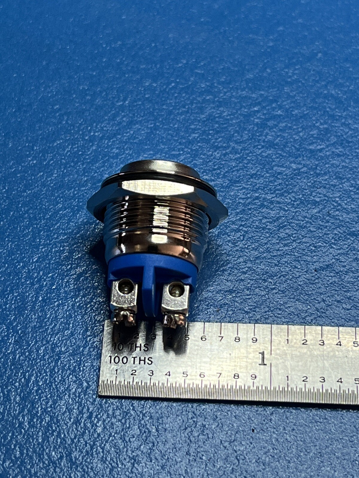 3 New 16mm Momentary Push Button Switch High Round Cap Waterproof Stainless Stee