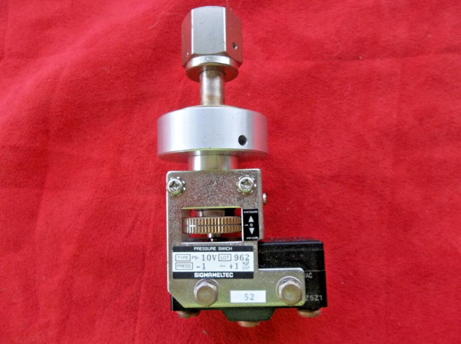 SIGMAMELTEC  PS-10V    PRESSURE SWITCH                                   9 21 4c