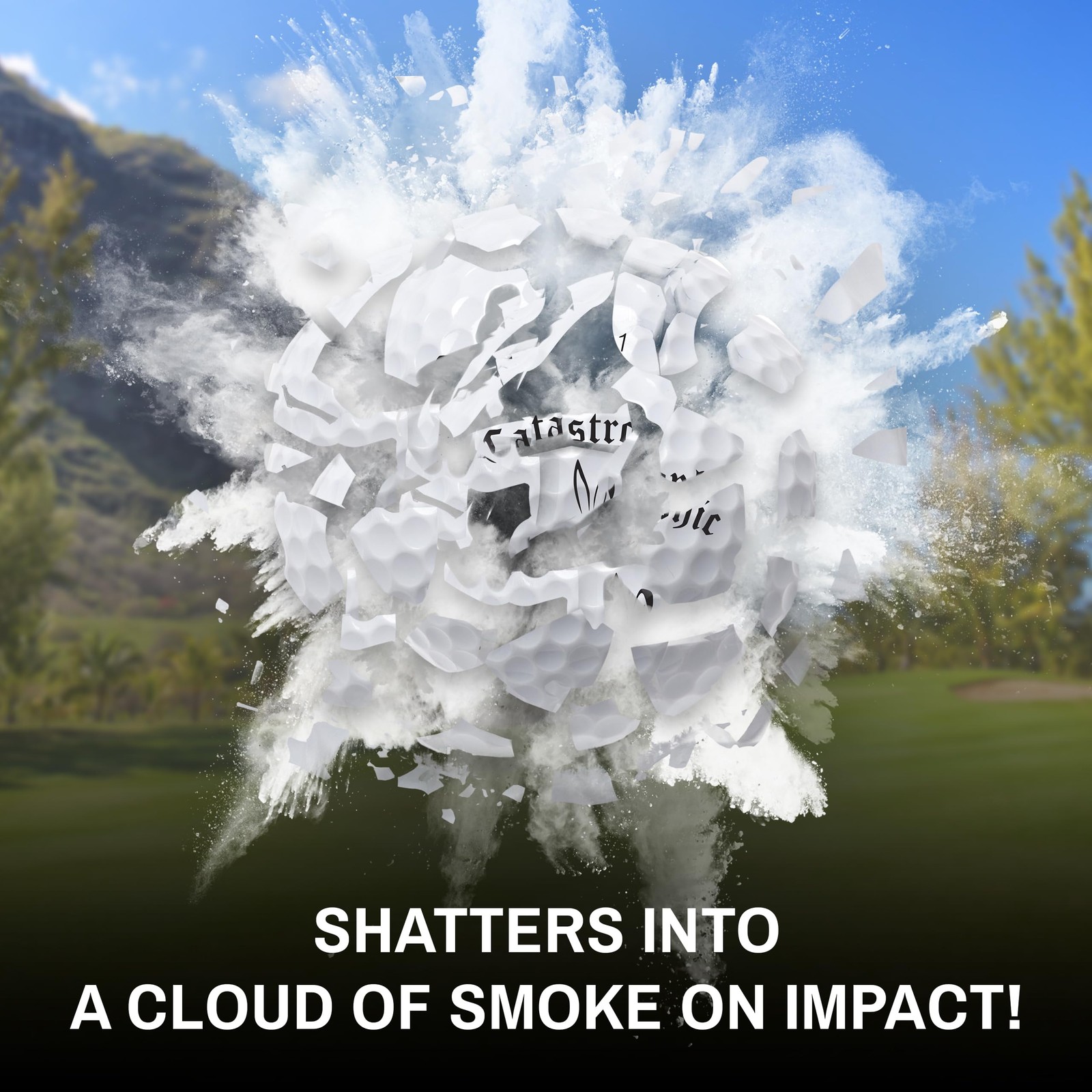 Shanker Golf Exploding Balls - Prank 1 x Pack (3 Total), White