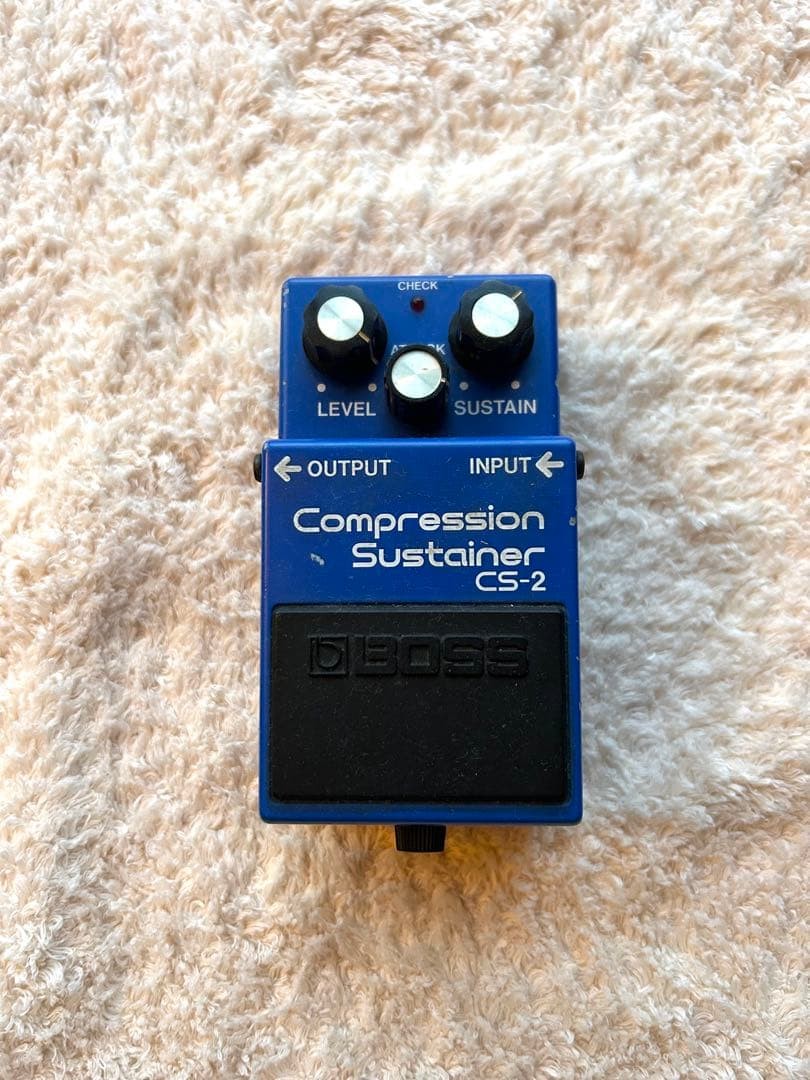 BOSS CS-2 Compression Sustainer Guitar Effects Pedal used