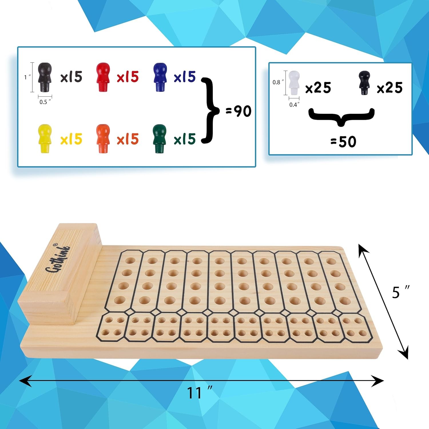 Code Breaker Board Game - Wooden Strategy Game of Codemaker vs. Codebrea