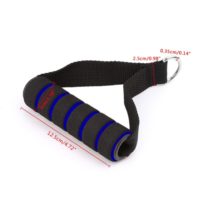 1Pair Resistance Bands Foam Handle Pull Rope Handle for Exercise Workout Fitness