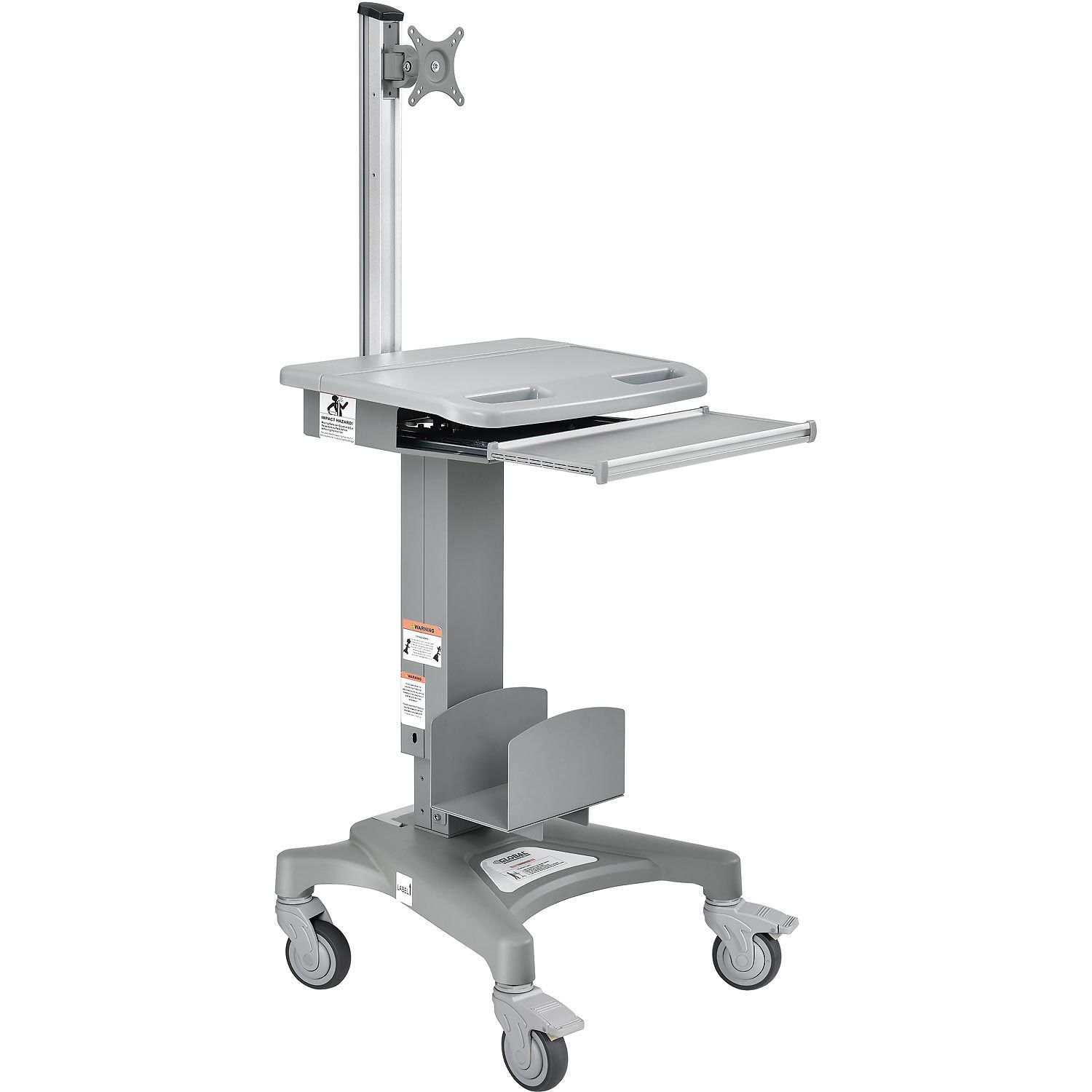 Global Industrial Mobile Standing Computer Workstation