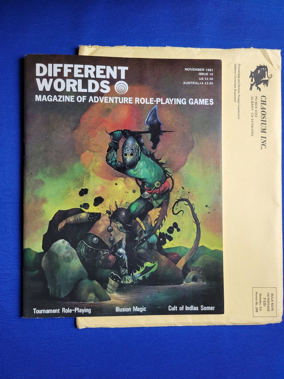 Different Worlds Magazine Issue #16 with Original Mailing Envelope