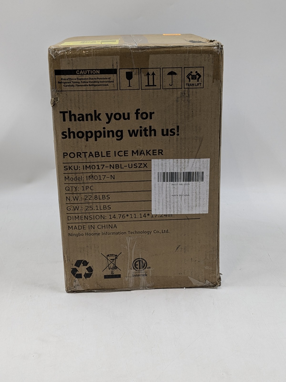 Simzlife 45lb/24H Portable Countertop Ice Maker Machine IM017-NBL-USZX