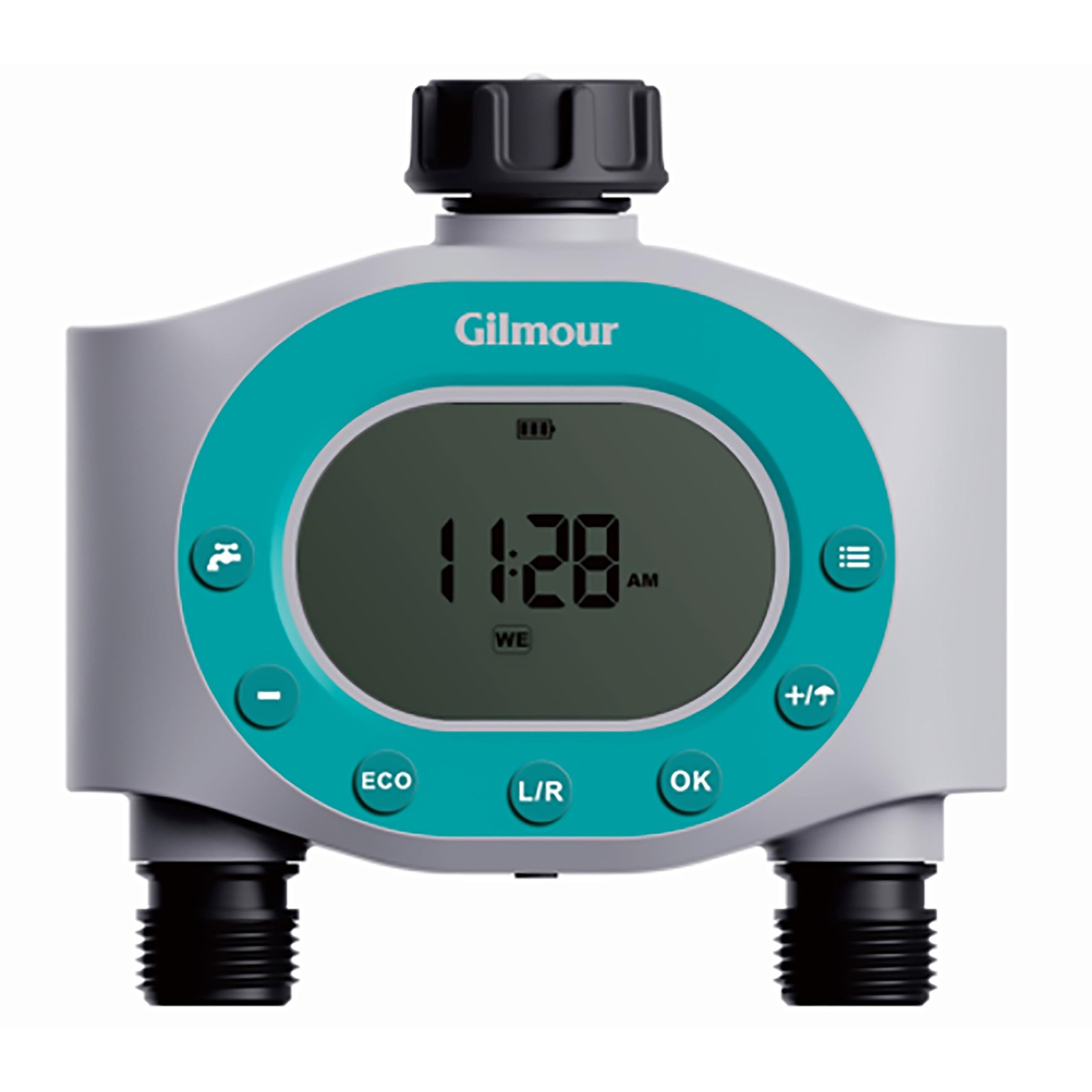Gilmour Dual Outlet Water Timer for Garden Hose, Programmable Automatic Water...