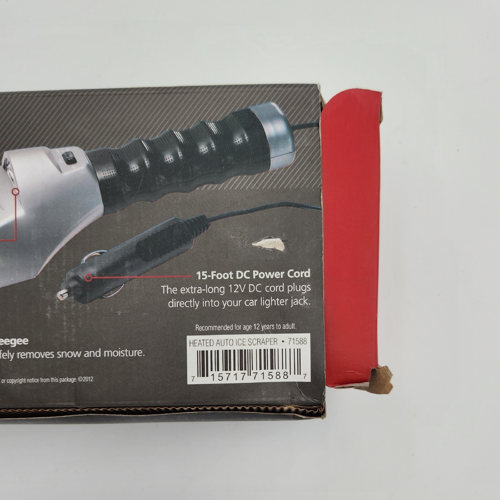 Totes Heated Auto Ice Scraper Flashlight 15' New In Box
