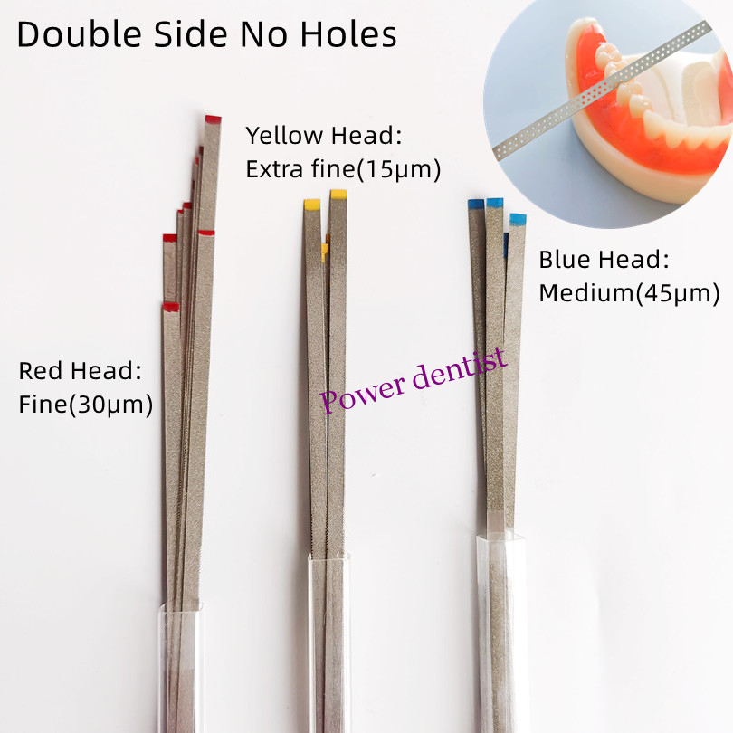 Dental Polishing Strips Polish Stick Diamond Sanding Double Side No Hole SS