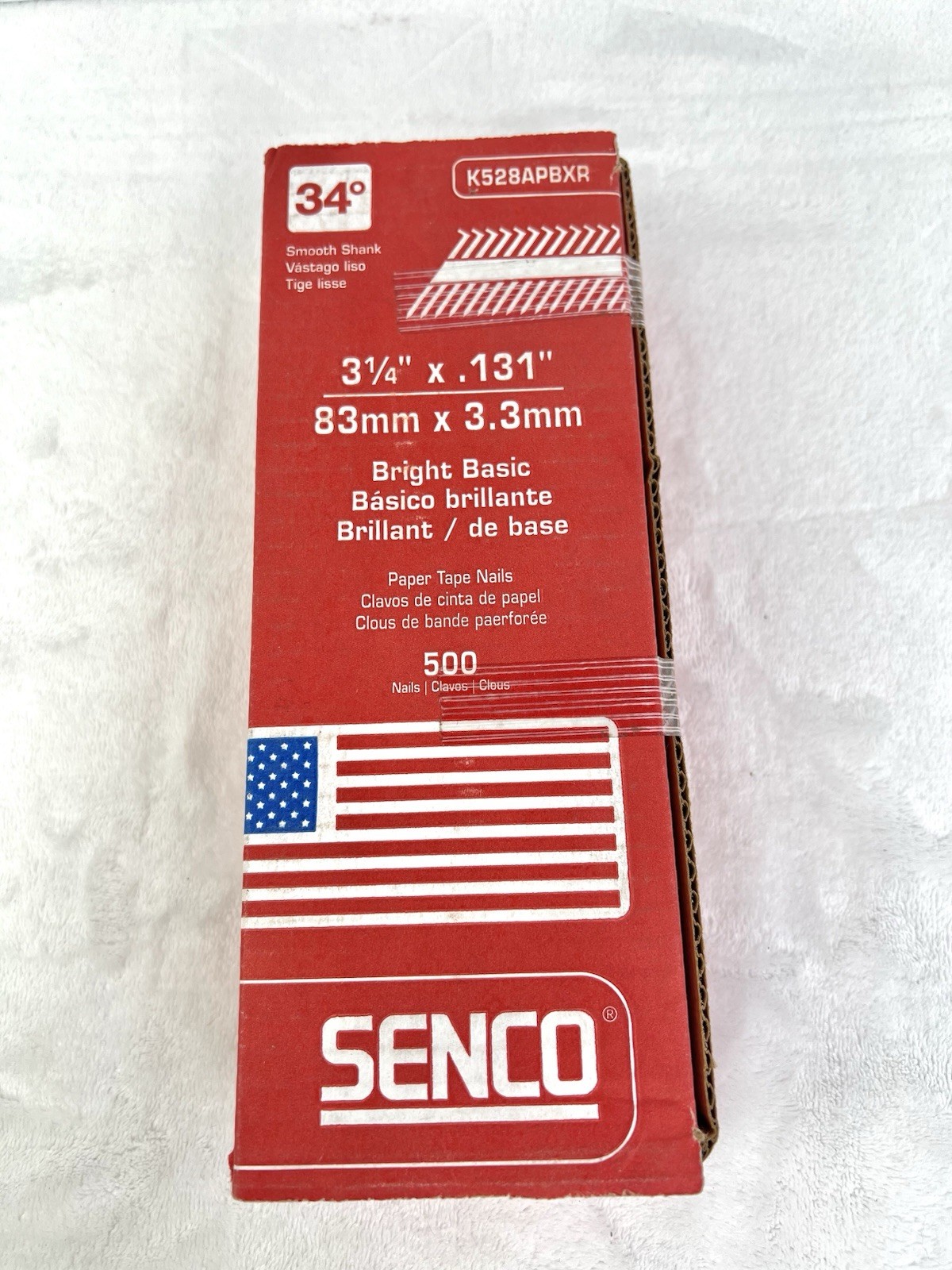 Senco K528APBXR 16 ga. Steel Smooth Shank Angled Strip Framing Nail 3-1/4" New