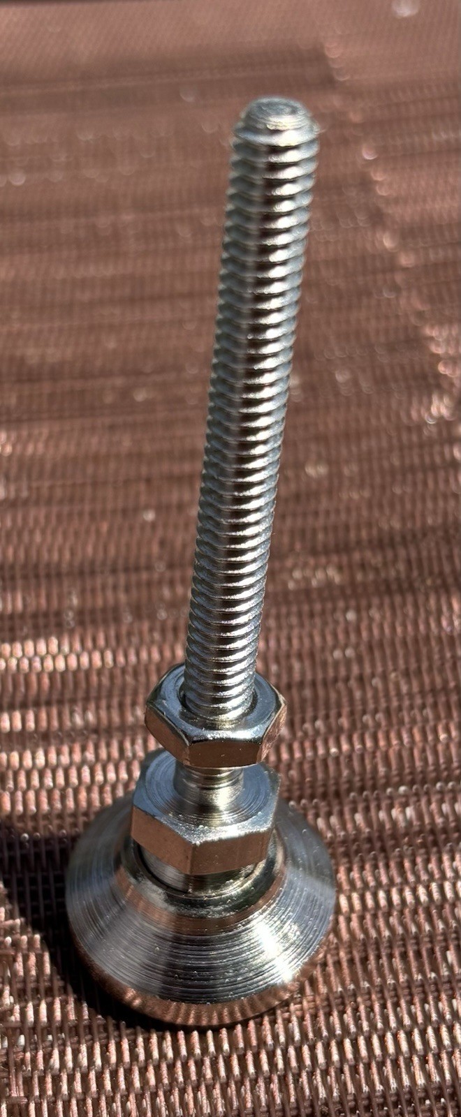 Level-It Leveling Mounts Swivel Stud 1/4-20 Thrd 2 1/2” Thread Length 1” Diam