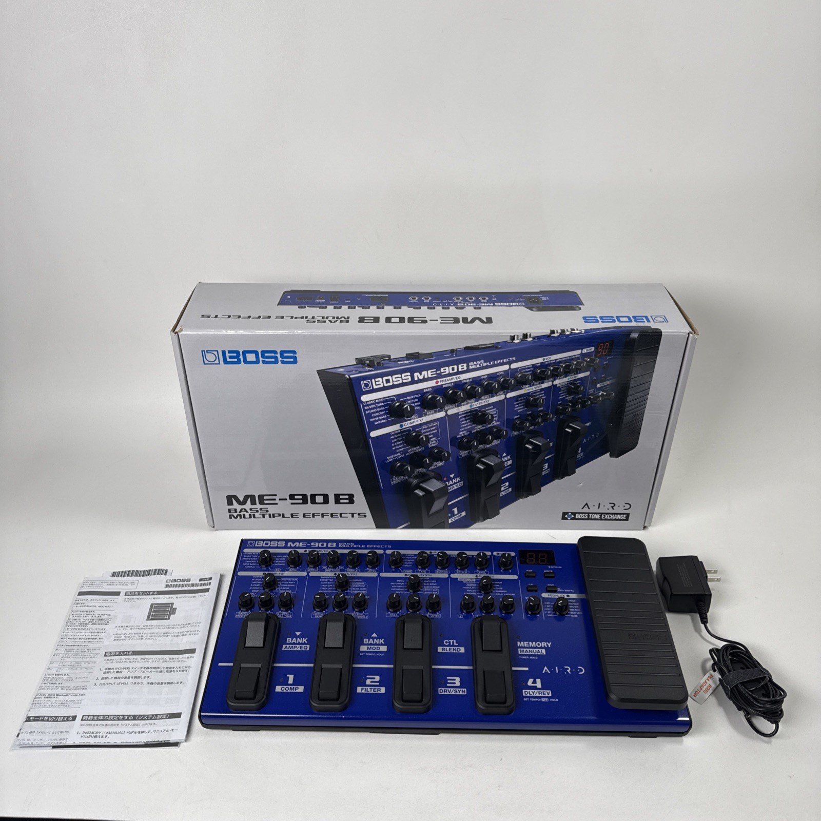 Boss ME-90B Bass Multi-Effects Pedal Original PSU Box Manual Working