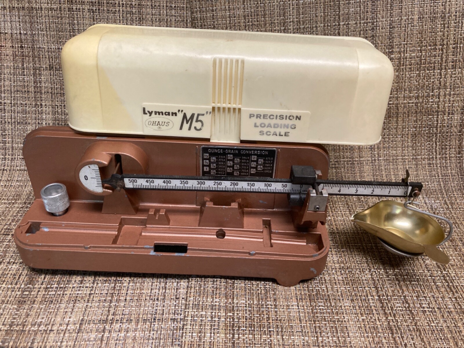 Vintage Lyman Ohaus M5 Powder Scale For Reloading