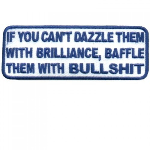 FUNNY BIKER PATCH If you cannot Dazzle Motorcycle harley Vest Jacket USA