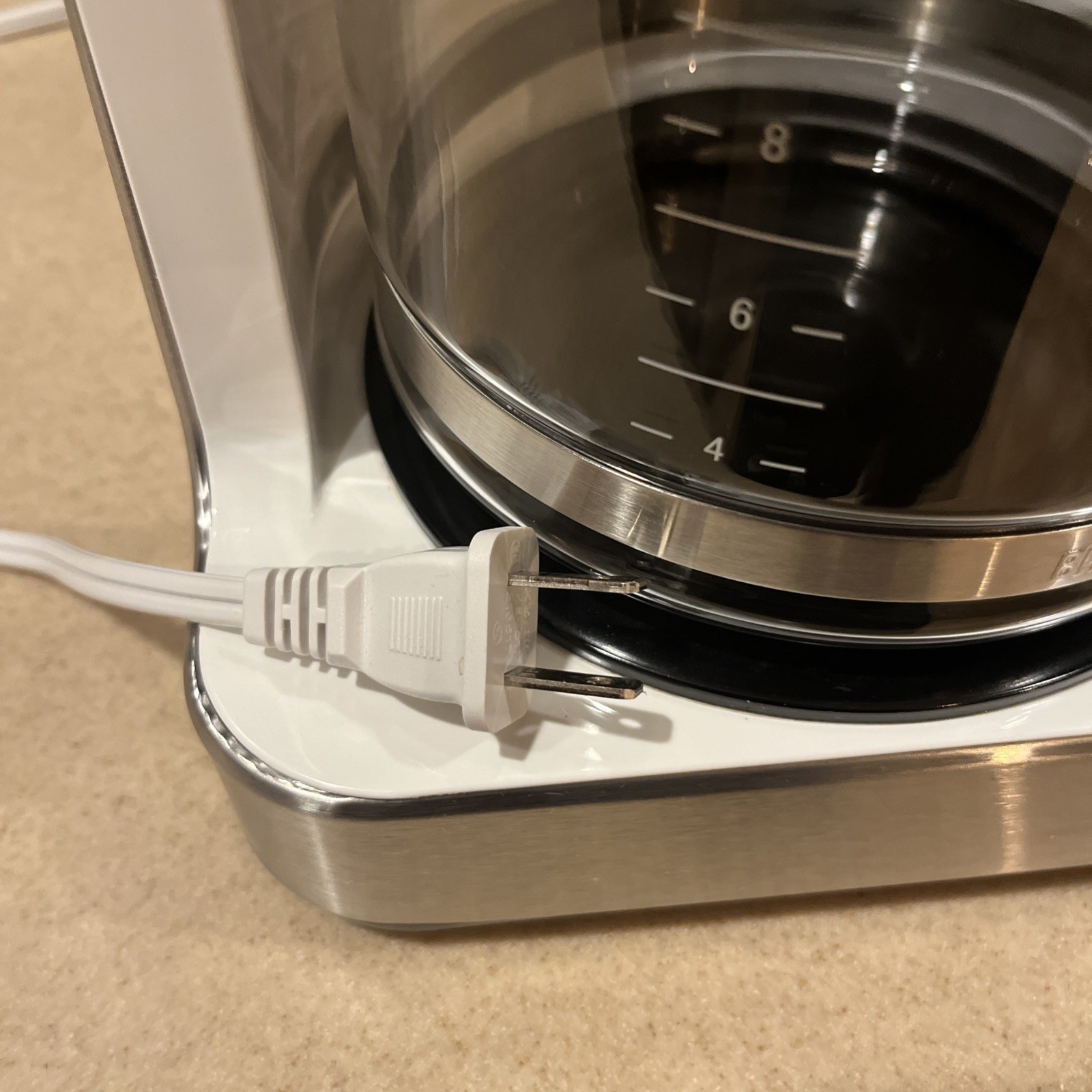 Braun PureFlavor 12 Cup Programmable Coffee Maker White Stainless KF7150WH