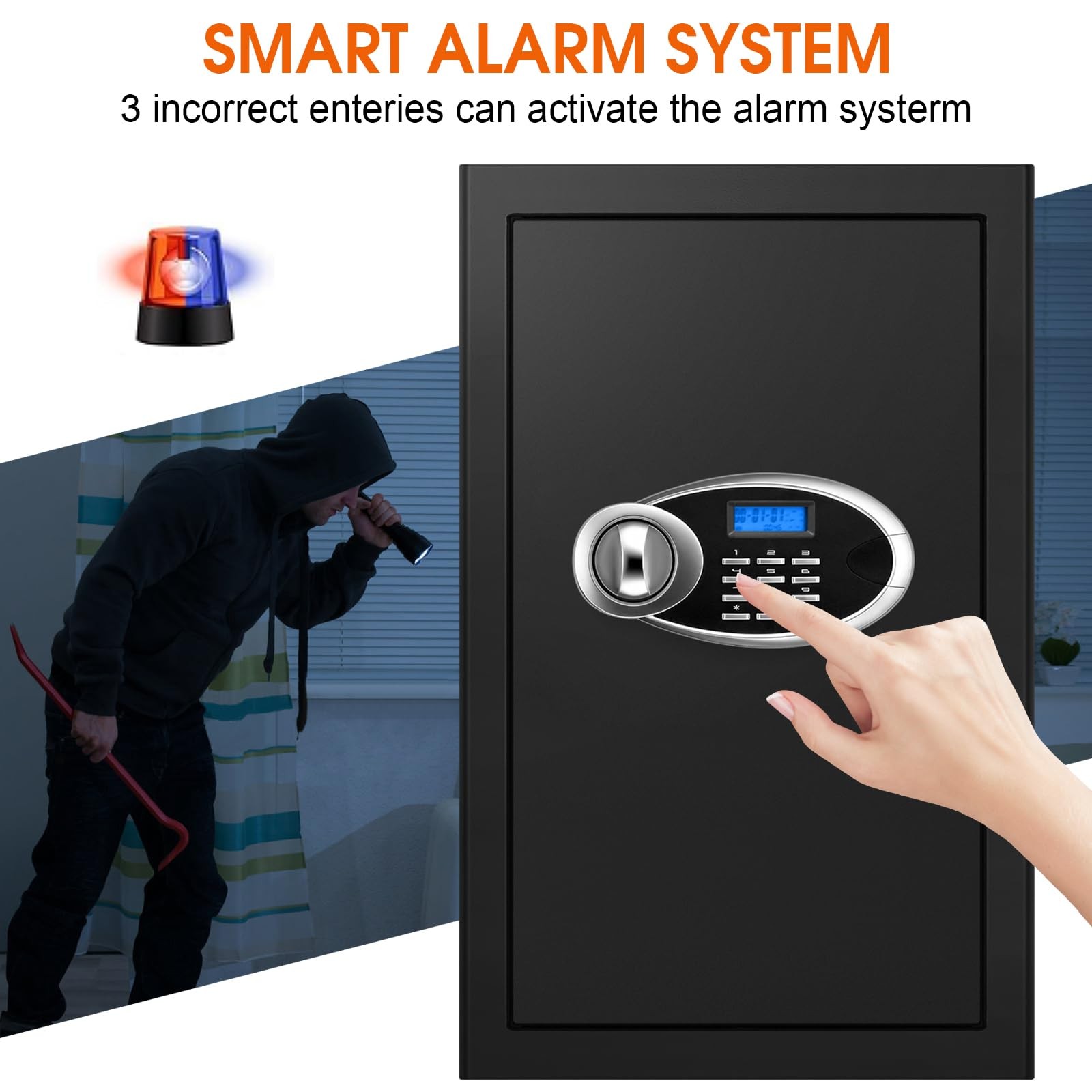 5.2 Cuft Large Safes for Home Use Fire and Water Proof, Heavy Duty Fireproof ...