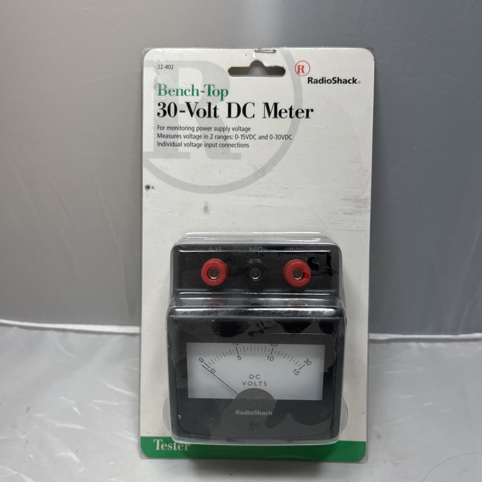 RadioShack Bench-Top 15V & 30V DC Meter Tester 22-402 NEW OLD STOCK