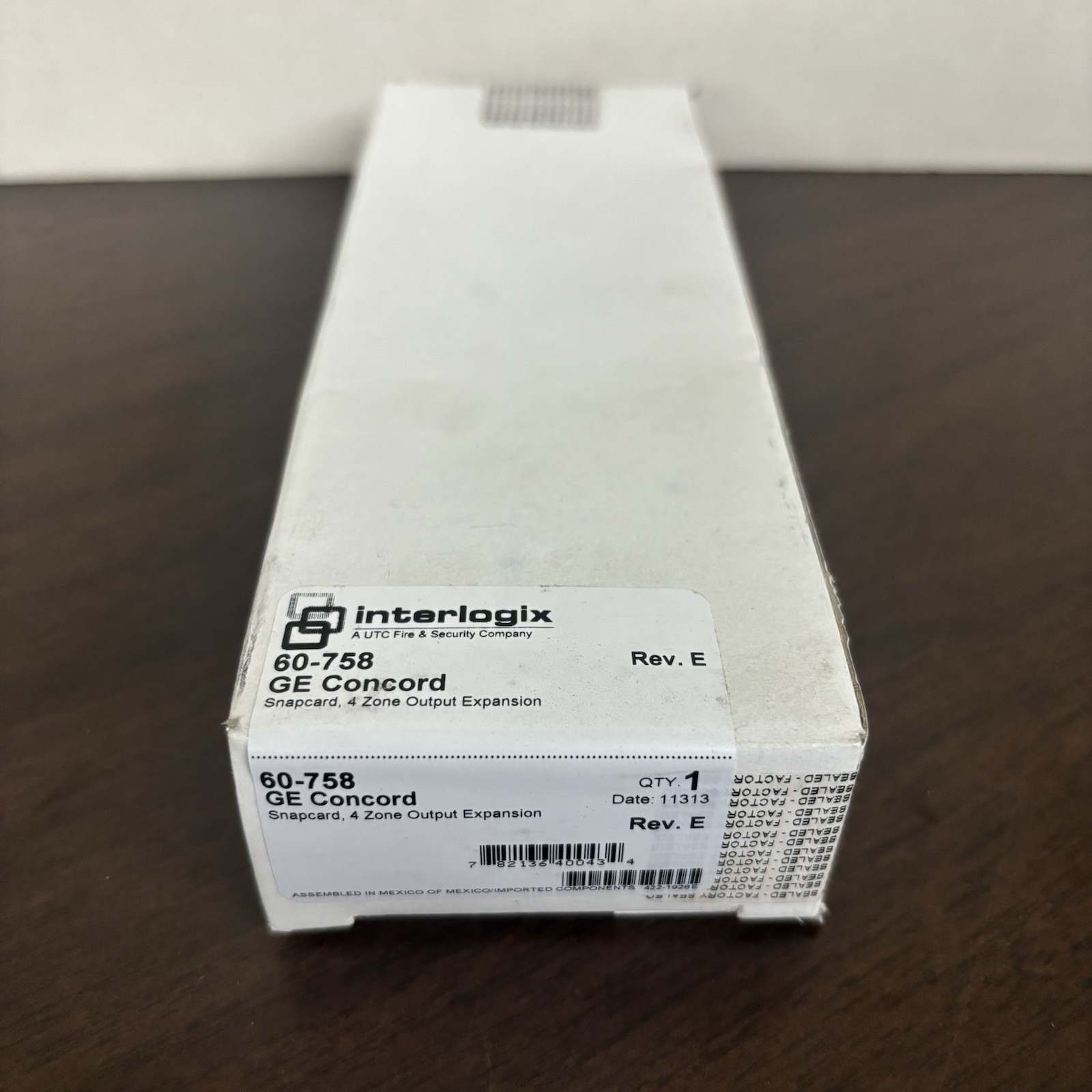 NEW Interlogix GE Concord 60-758 SNACARD 4 ZONE OUTPUT EXPANSION