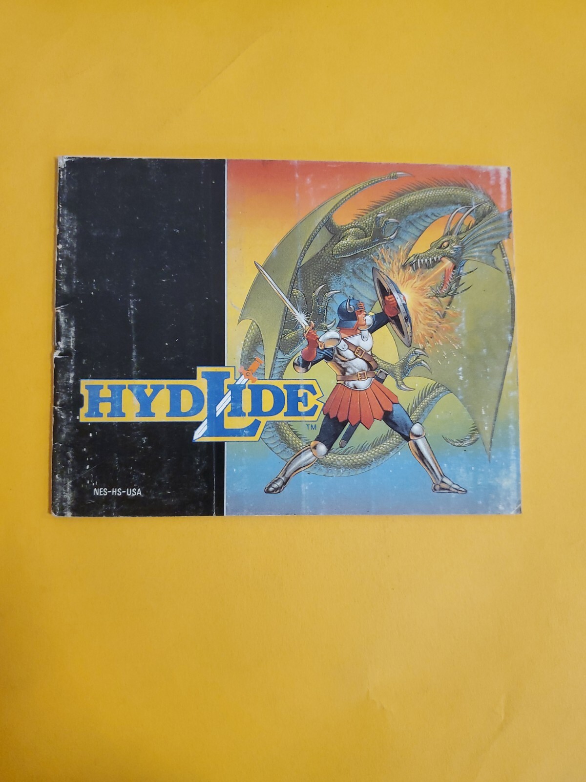 1989 Nintendo NES Hydlide Instruction Manual Booklet Only