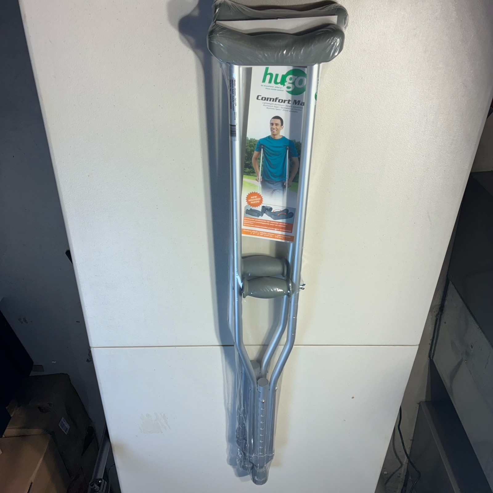 Crutches adult. Hugo comfort max in plastic 5’2”-5’10”