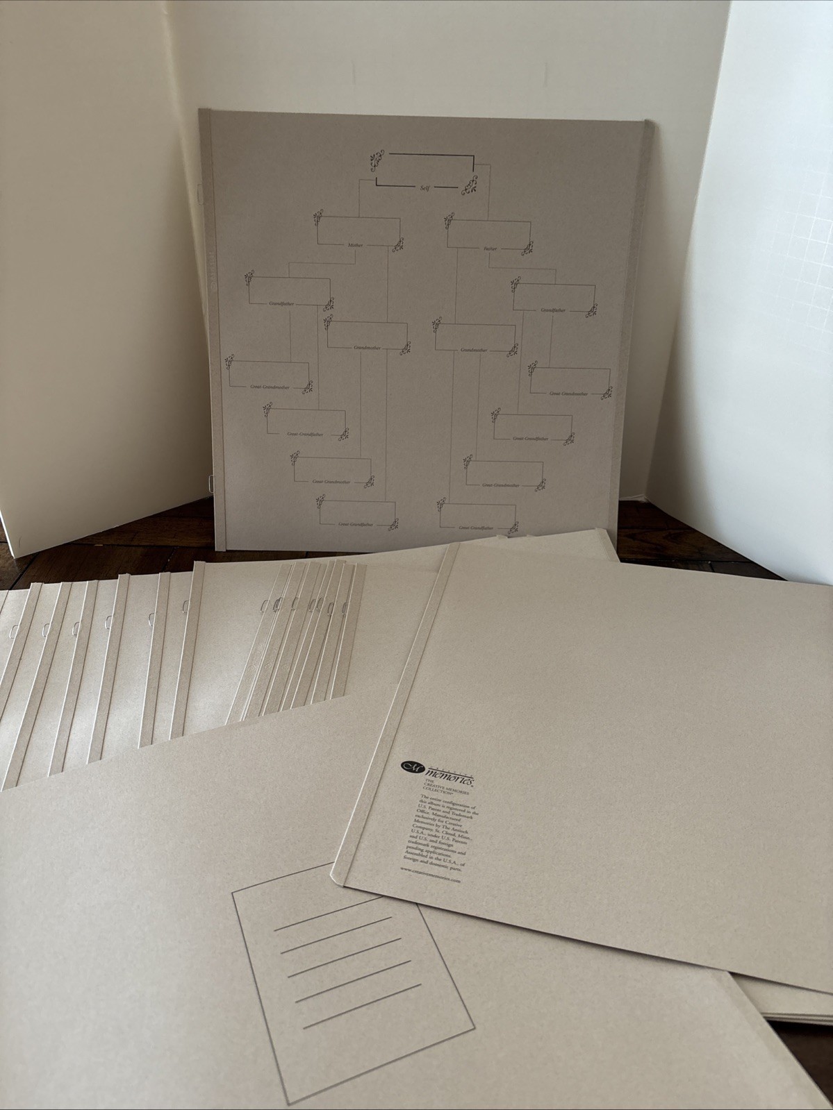 Creative Memories 12x12 Family Chart Natural Page 21 Pages As Pictured