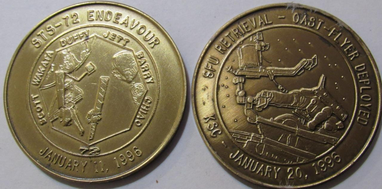 STS-72 ENDEAVOUR SPACE TRANSPORTATION SYSTEM SHUTTLE MISSION COIN