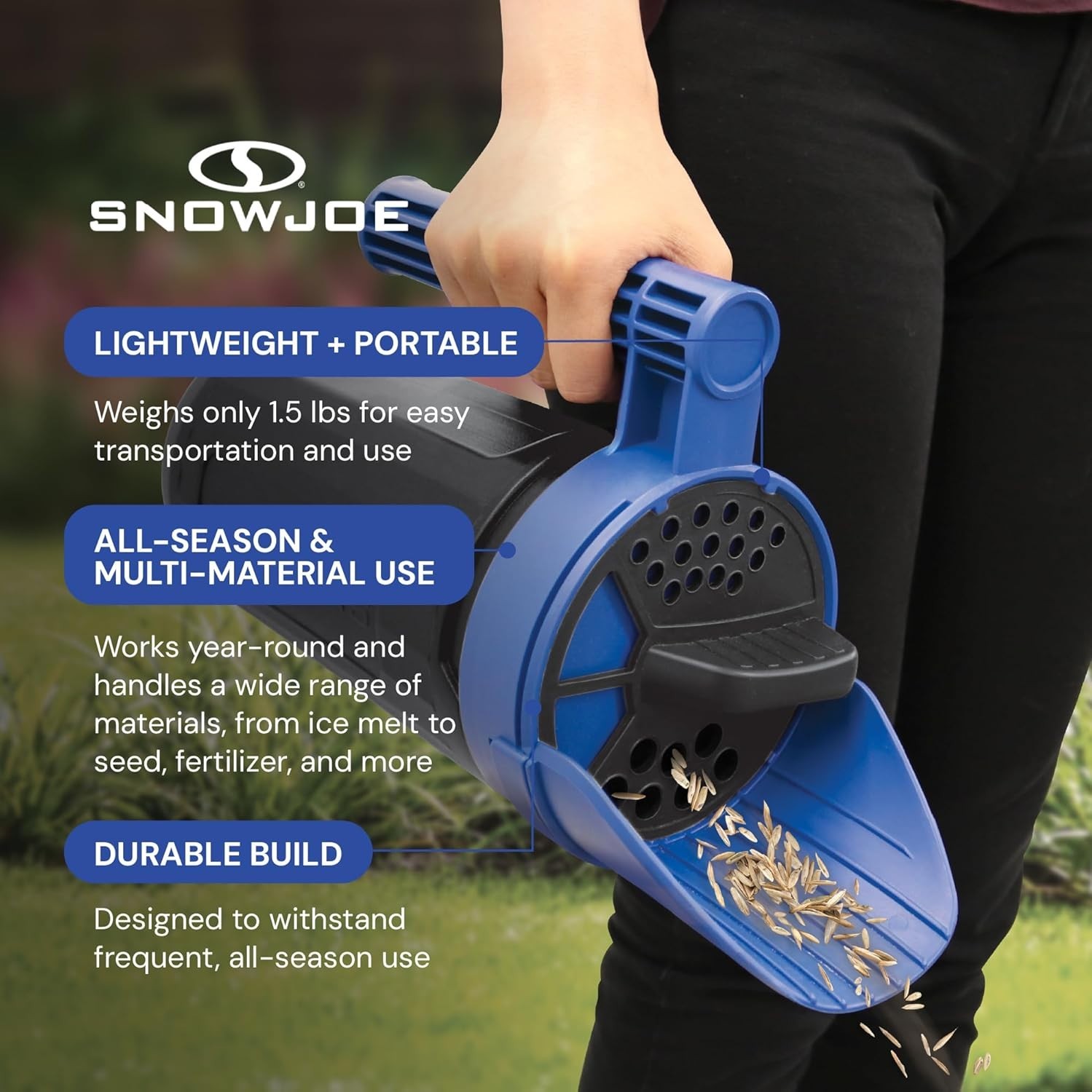 Lightweight Multi-Purpose Spreader with Adjustable Dial for Precision Use