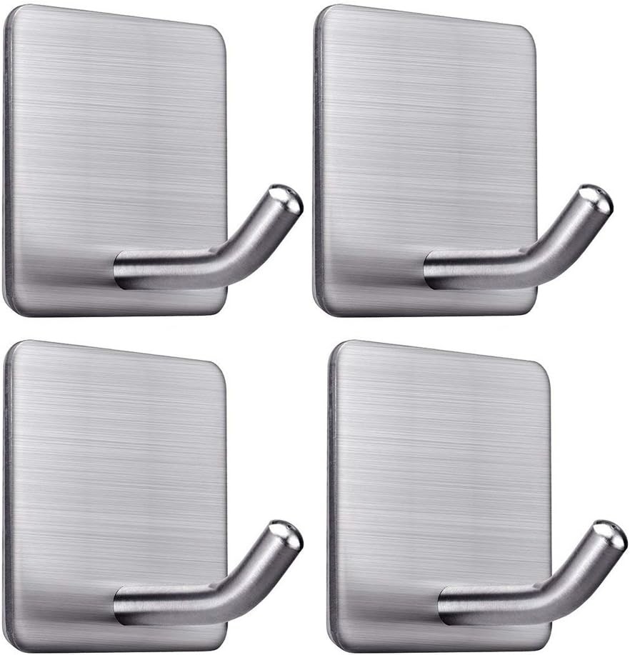Heavy Duty Adhesive Towel Hooks Stick on Towel Hanger Wall Holder Waterproof