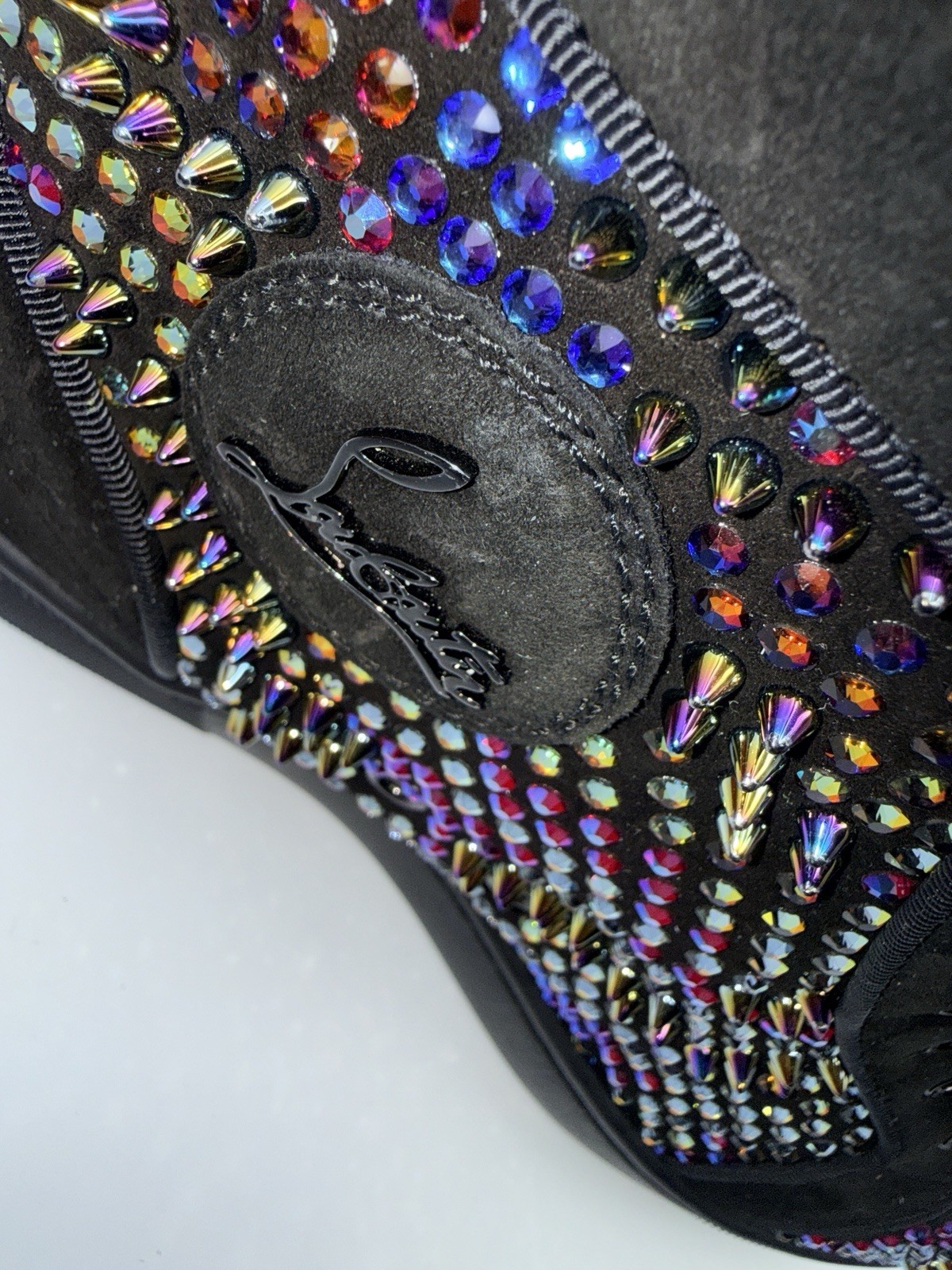 NEW Louboutin Louis Strass Limited 147/170 Loubiguana Stud Spike Sneakers 45 12