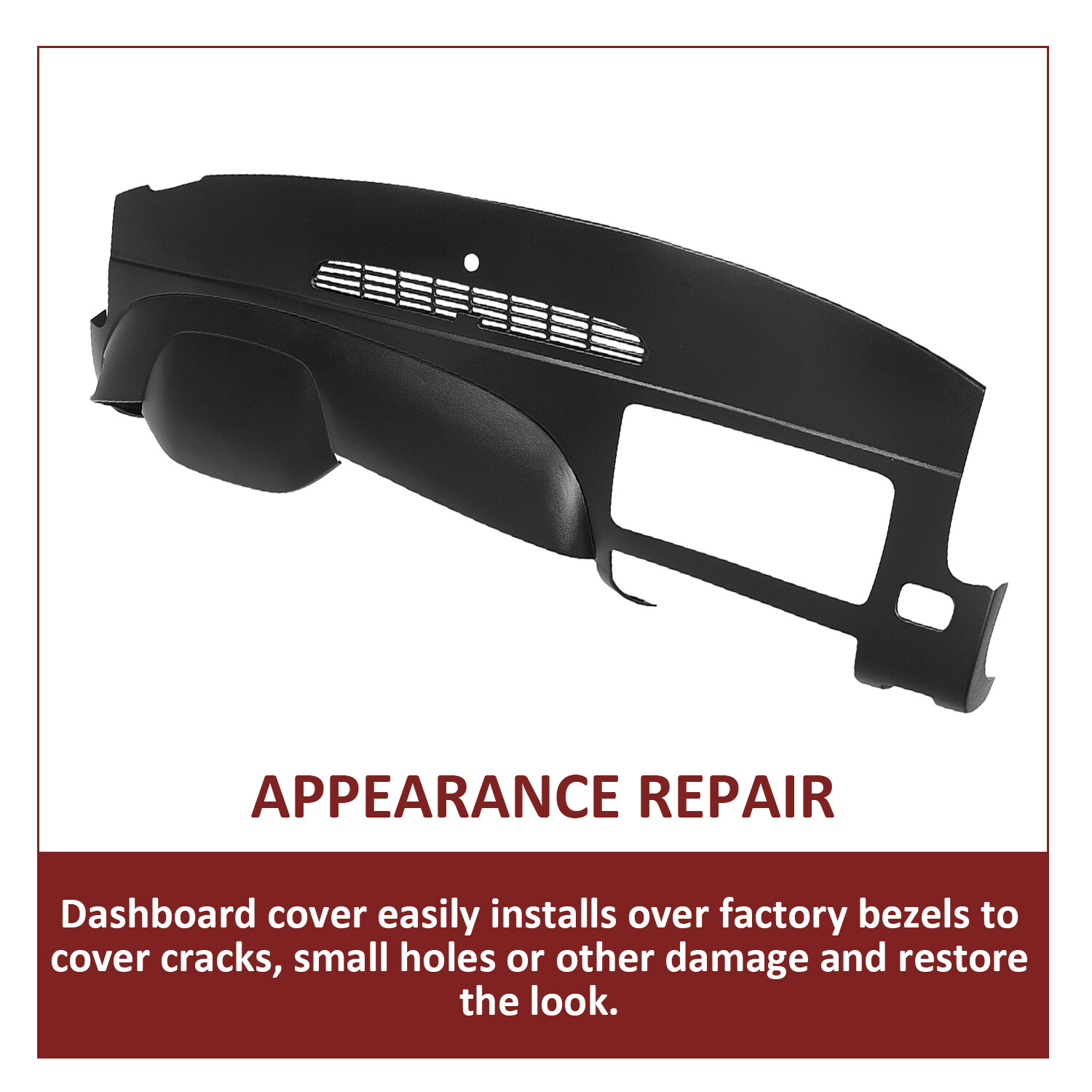 Complete Black Dash Board Cover Cap For 07-14 Silverado LS LT WT Sierra SL SLE