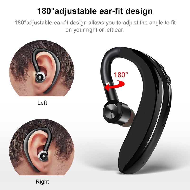 Bluetooth Headphone Driving Phone Call Headset Handsfree Earphone Sport Ear-hook
