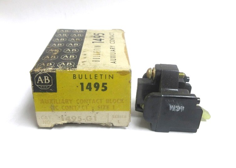 ALLEN BRADLEY, AUXILIARY CONTACT, 1495-G1, NORMALLY OPEN CONTACT, SERIES L