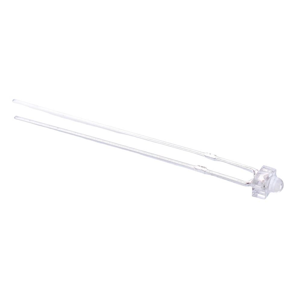 10 x Cool White 1.8mm LED Water Clear 5000mcd 30°