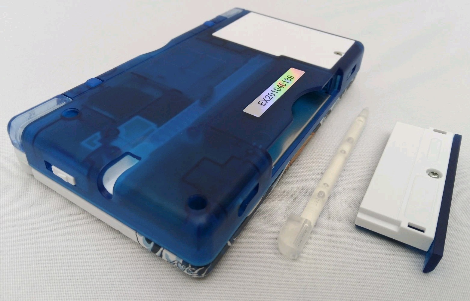 Nintendo DS Lite ReShell Deep Blue Wave Pink USB Cable Gameboy Advance GBA Nice
