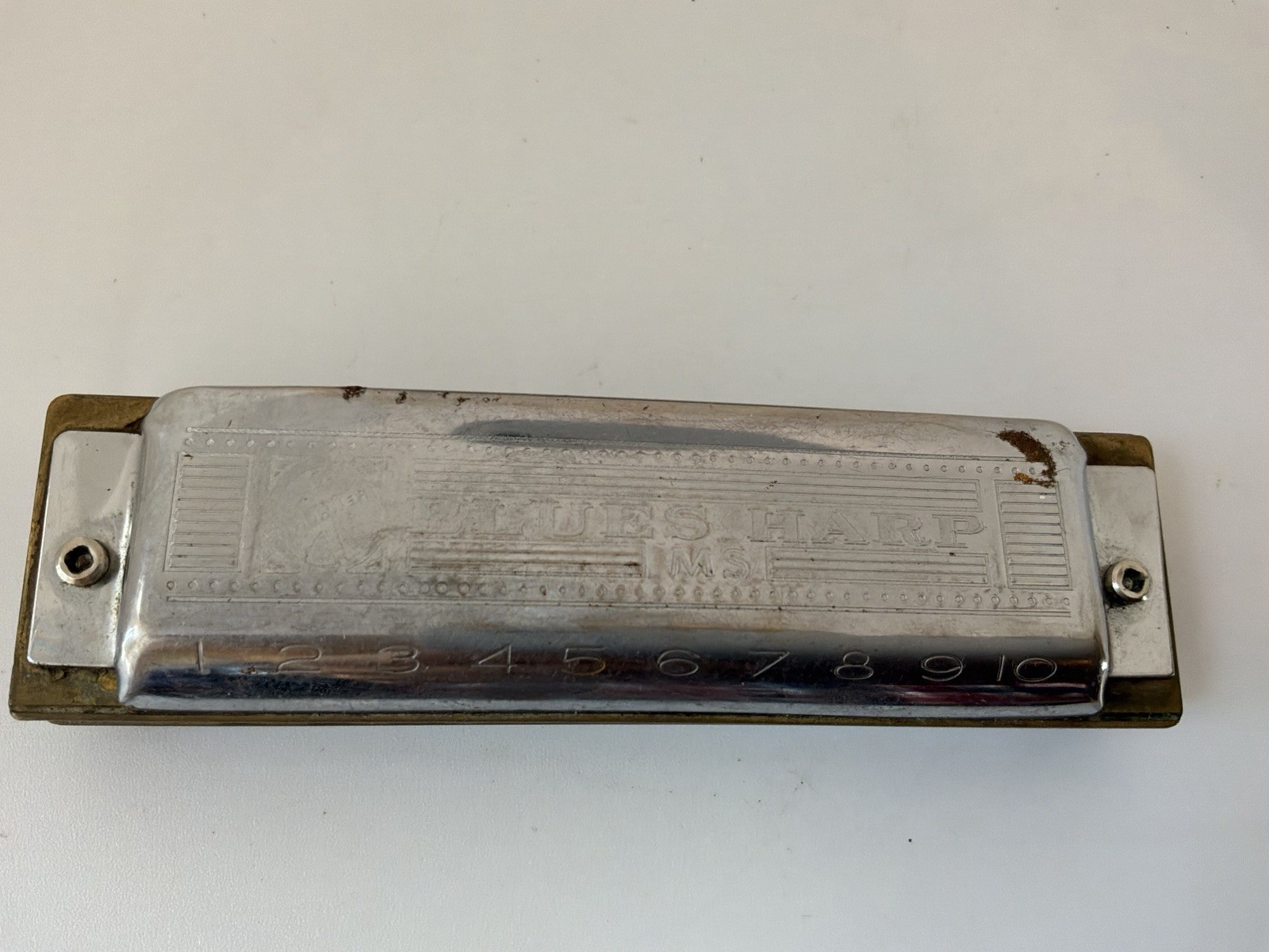 Hohner Blues Harp MS 532/20 Key D Diatonic Harmonica Germany w/ Case & Manual
