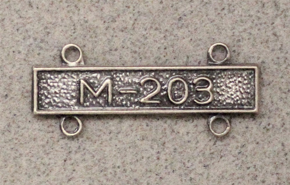 U.S. Army: M-203 - bar for Marksmanship Badge, nhm
