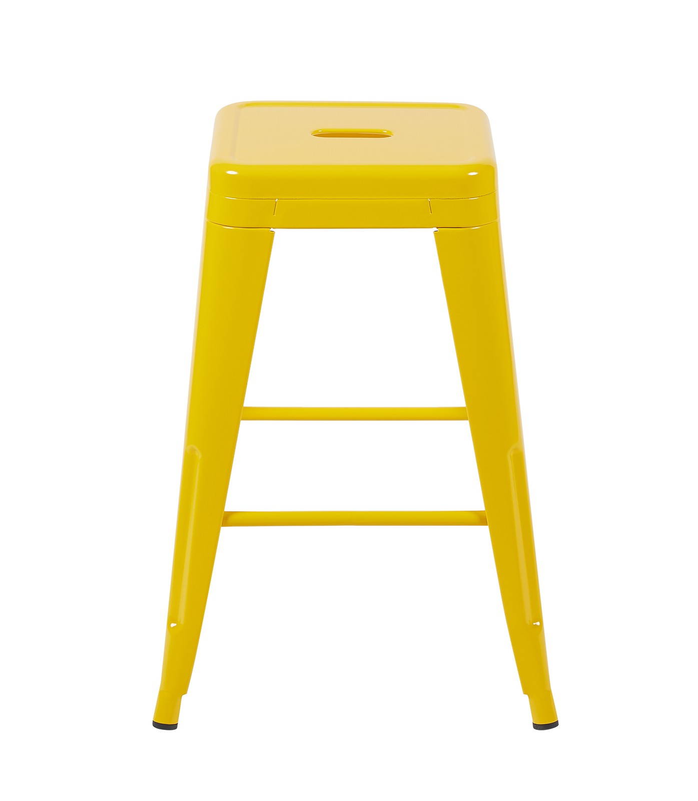 24 Inch Counter Height Stool, Backless Metal Bar Stools Set of 4, Non-Stackabl