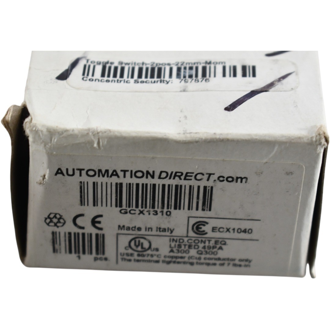 NEW Automation Direct GCX1310 Selector Switch 22mm 2-Position Spring Return