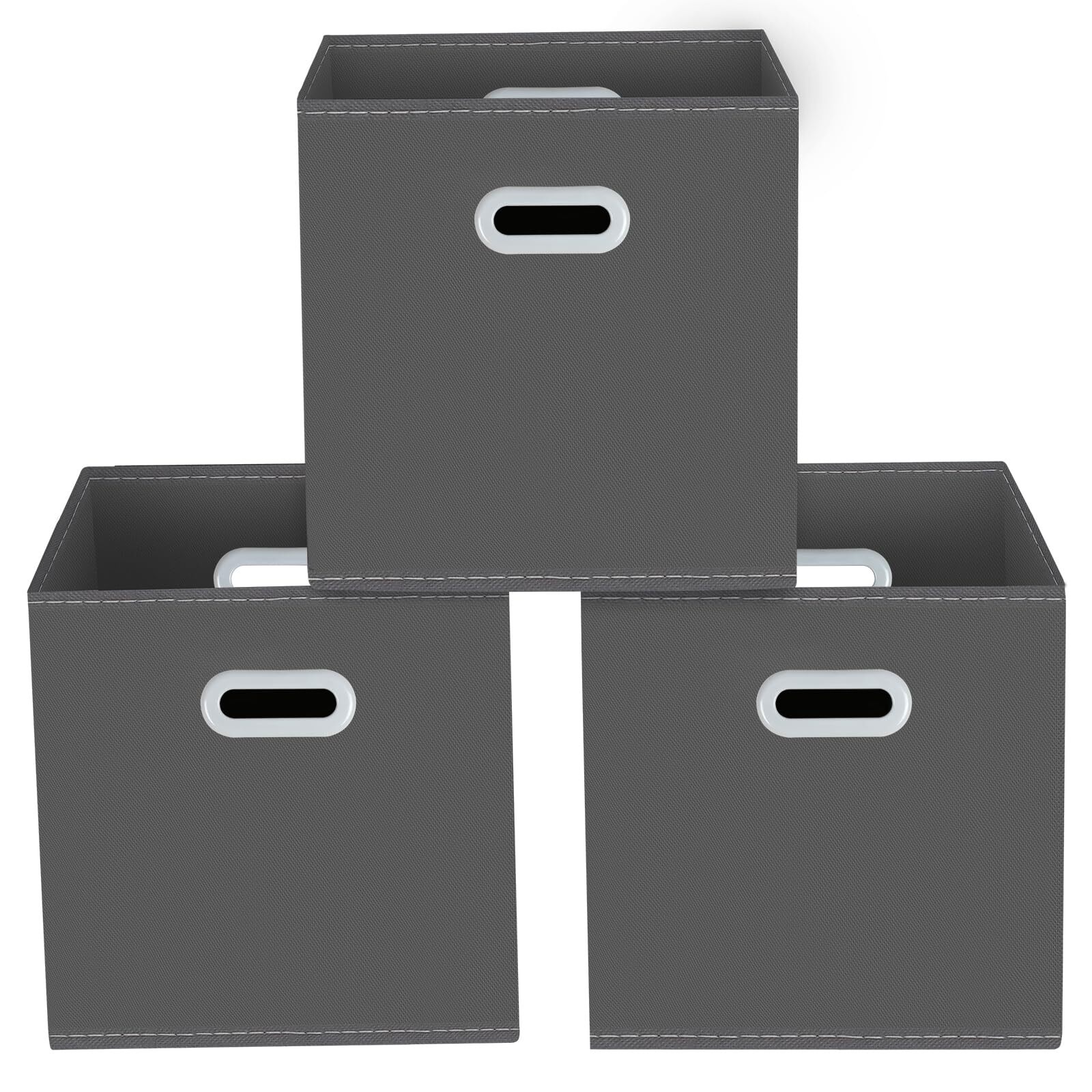 Yunkeeeper Storage Bins Cubes Fabric Cube Organizer With Handle Foldable Cube Bi