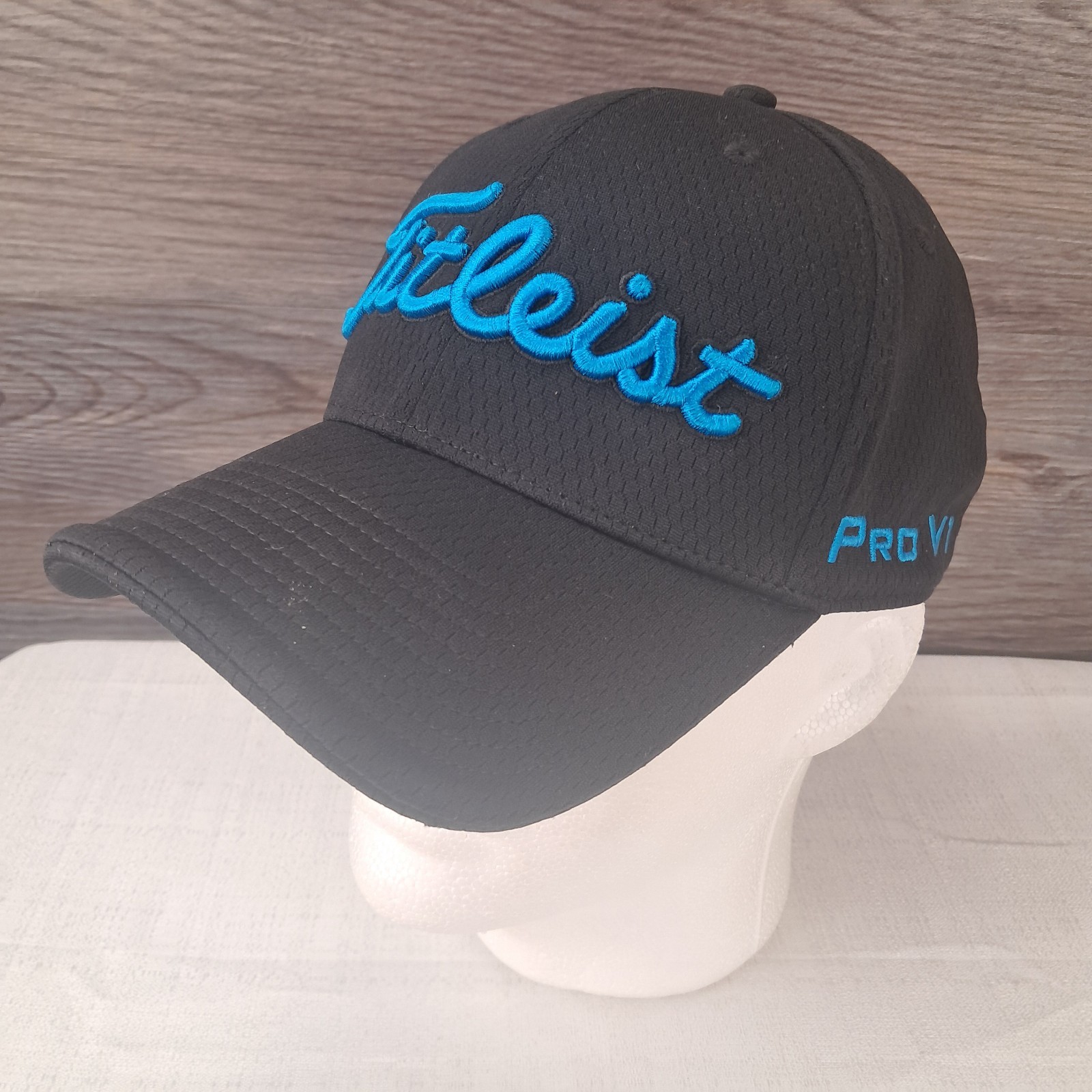 Footjoy FJ Titleist Pro V1 Hat Fitted Size Adjustable Blue Black Golf Cap