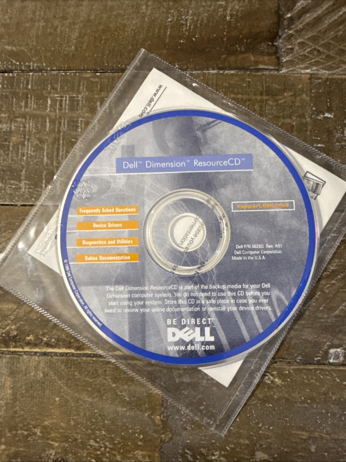 Dell Dimension ResouceCD Software PC Cd Rom