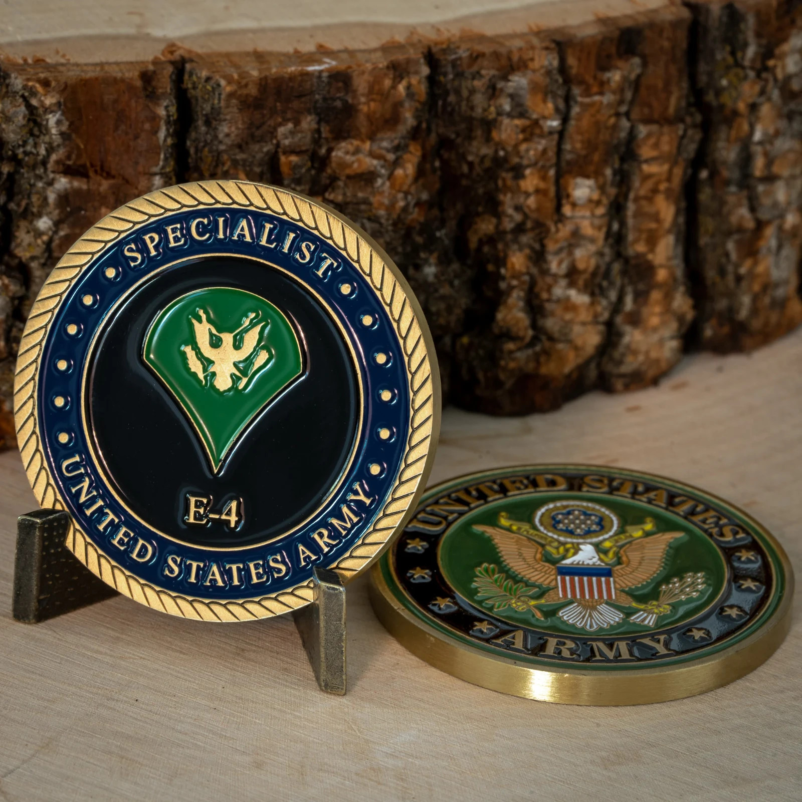 Army Specialist E4 Challenge Coin