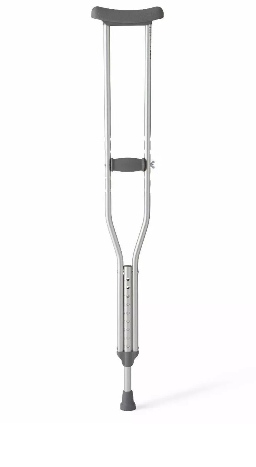 Aluminum Crutches, Adult M, 5' 2"–5' 10" – Pair of Lightweight, Height