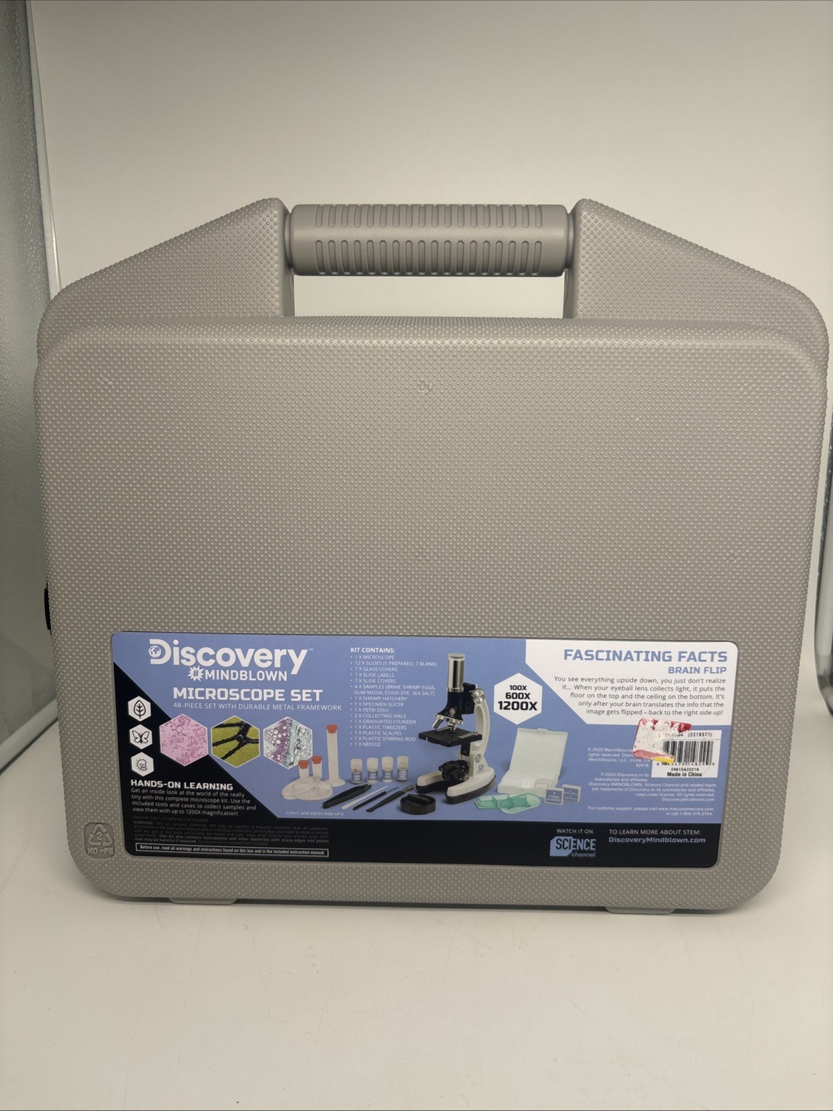 Discovery #Mindblown Microscope Set 48-Piece with Durable Case NEW